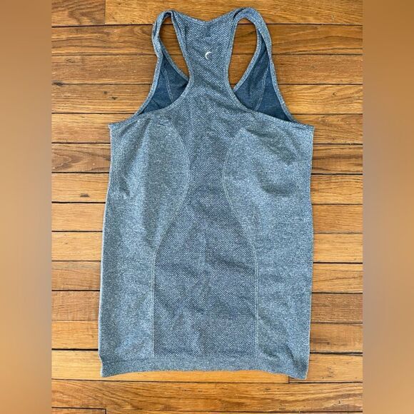 Zyia Active Copper Charged Blue Gray Racerback Activewear Tank Top - Picture 7 of 9